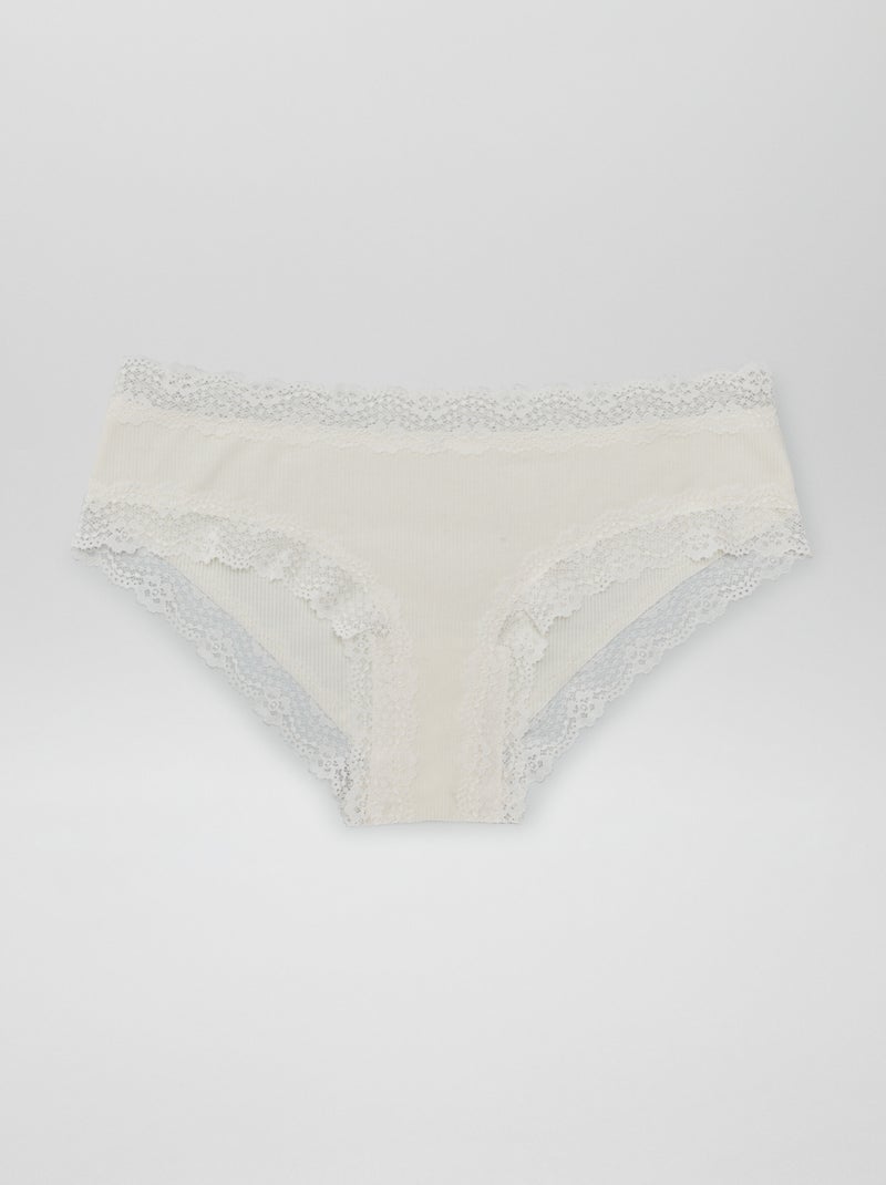 Set di 3 shorty a costine sottili marrone prugna - Kiabi