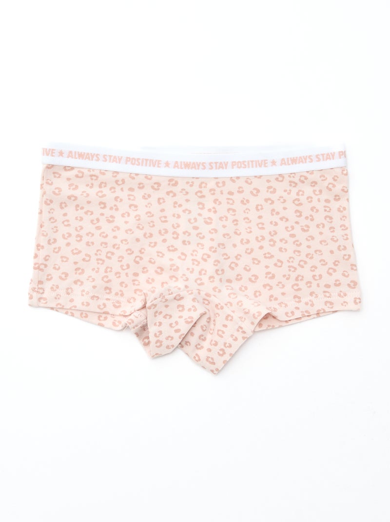 Set di 3 shorty da donna con motivi fantasia Rosa - Kiabi