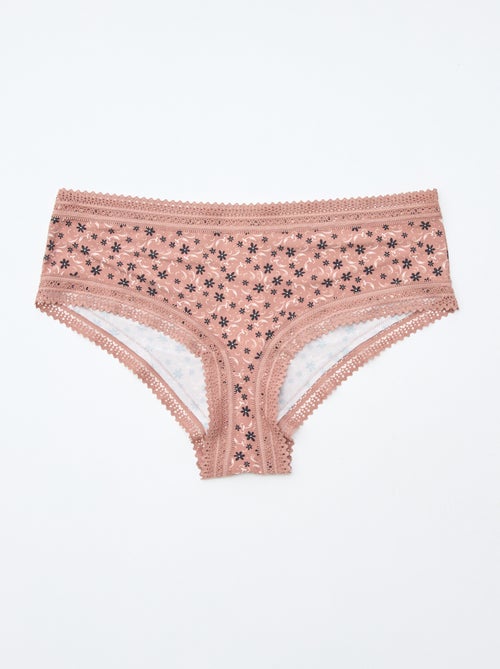 Set di 3 shorty in microfibra stampata - Kiabi