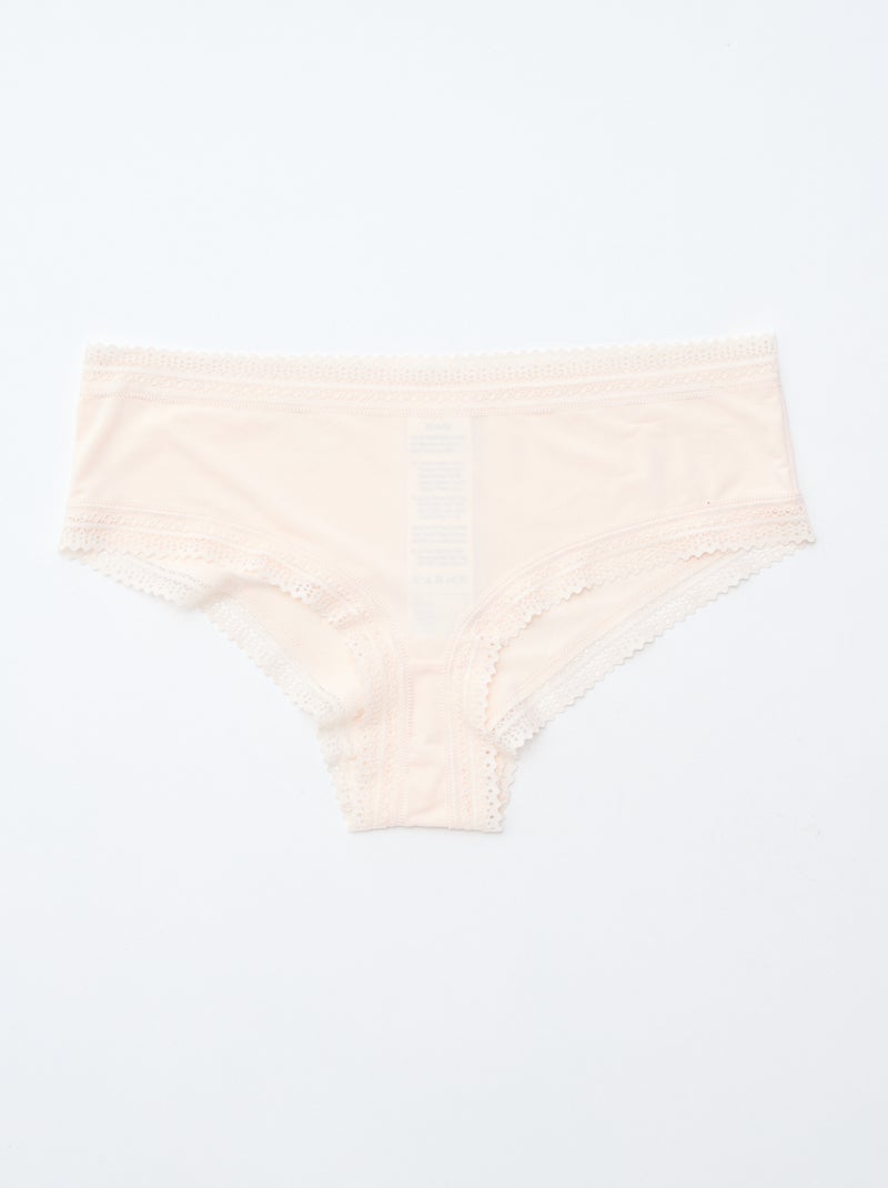 Set di 3 shorty in microfibra stampata Nero - Kiabi