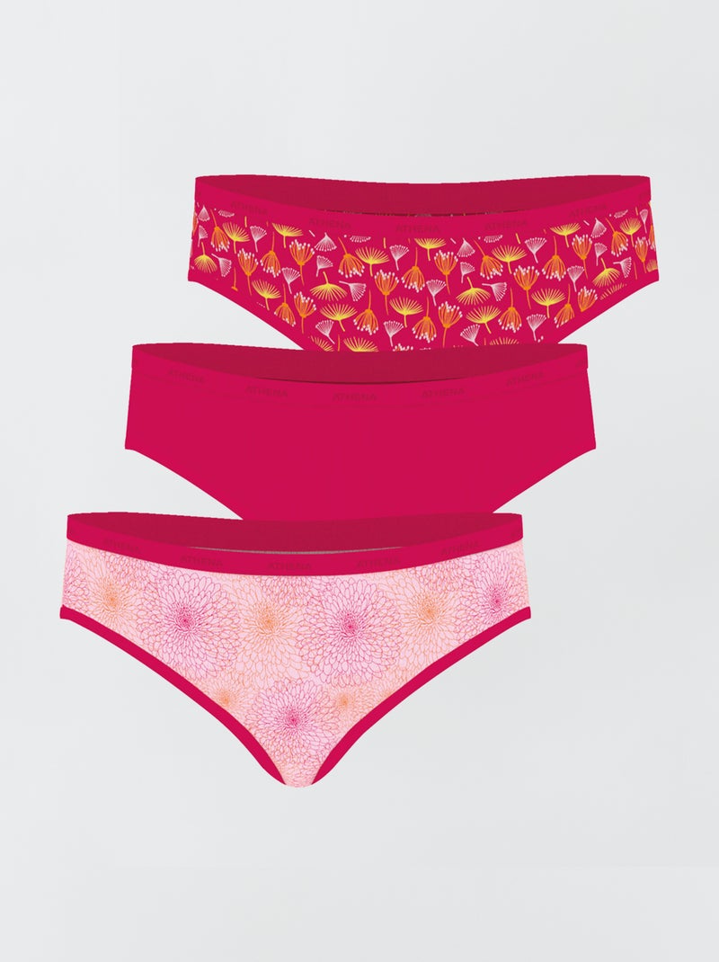 Set di 3 slip 'Athena' ROSA - Kiabi