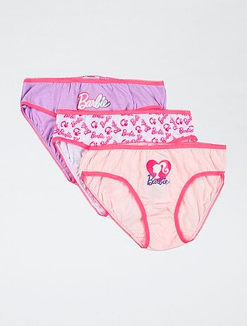 Set di 3 slip 'Barbie' in cotone