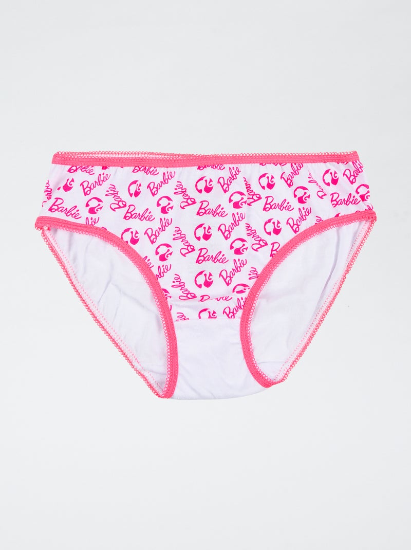 Set di 3 slip 'Barbie' in cotone Rosa - Kiabi