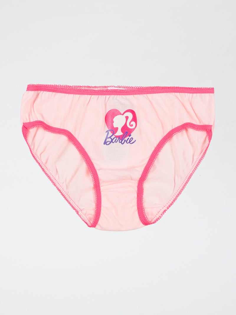 Set di 3 slip 'Barbie' in cotone Rosa - Kiabi