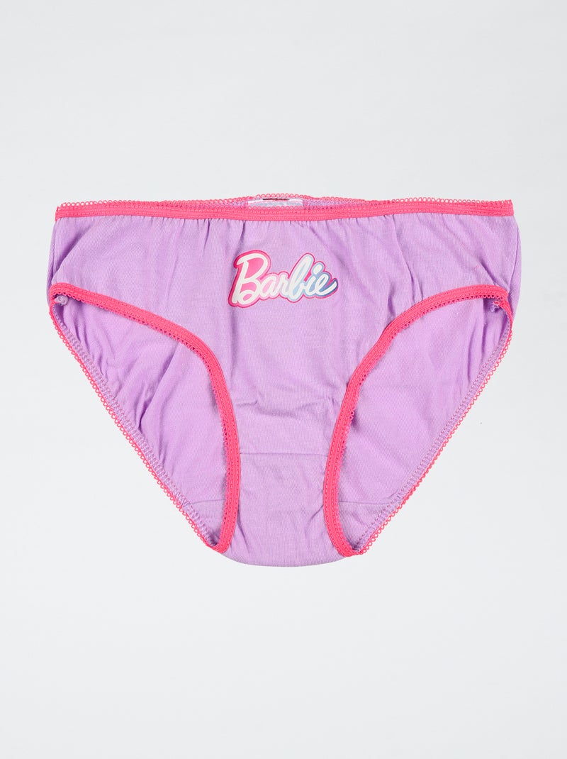Set di 3 slip 'Barbie' in cotone Rosa - Kiabi
