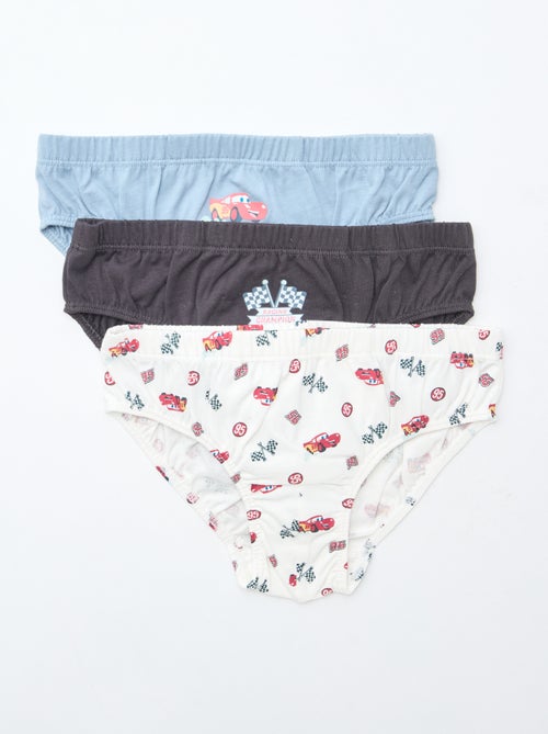 Set di 3 slip 'Cars' in cotone - Kiabi