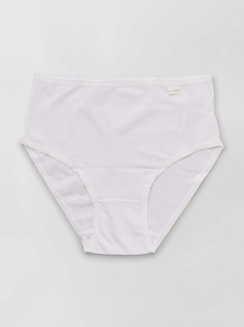 Set di 3 slip classici 'Sans Complexe' bianco - Kiabi