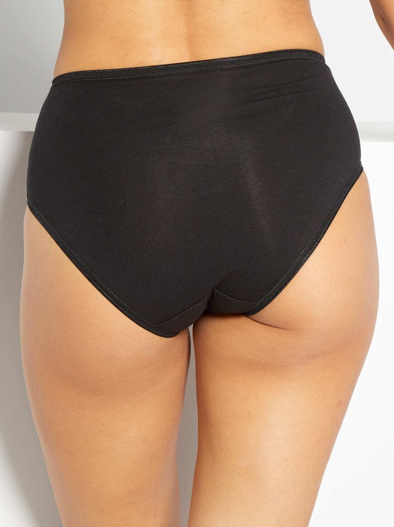 Set di 3 slip classici 'Sans Complexe' nero - Kiabi