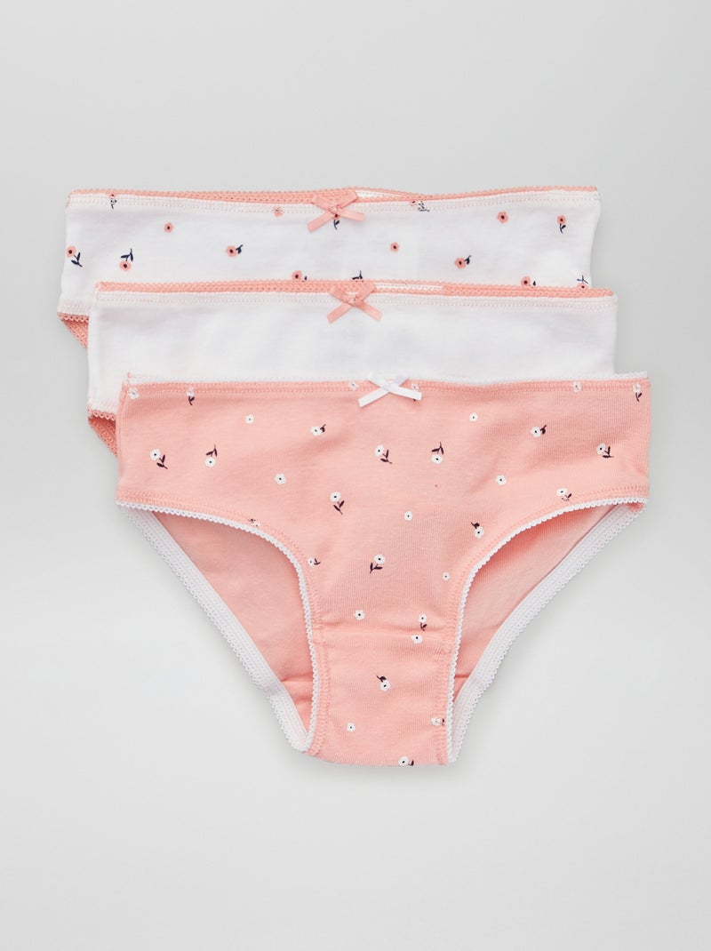 Set di 3 slip con stampa BIANCO - Kiabi