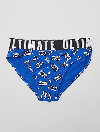 Set di 3 slip con stampa