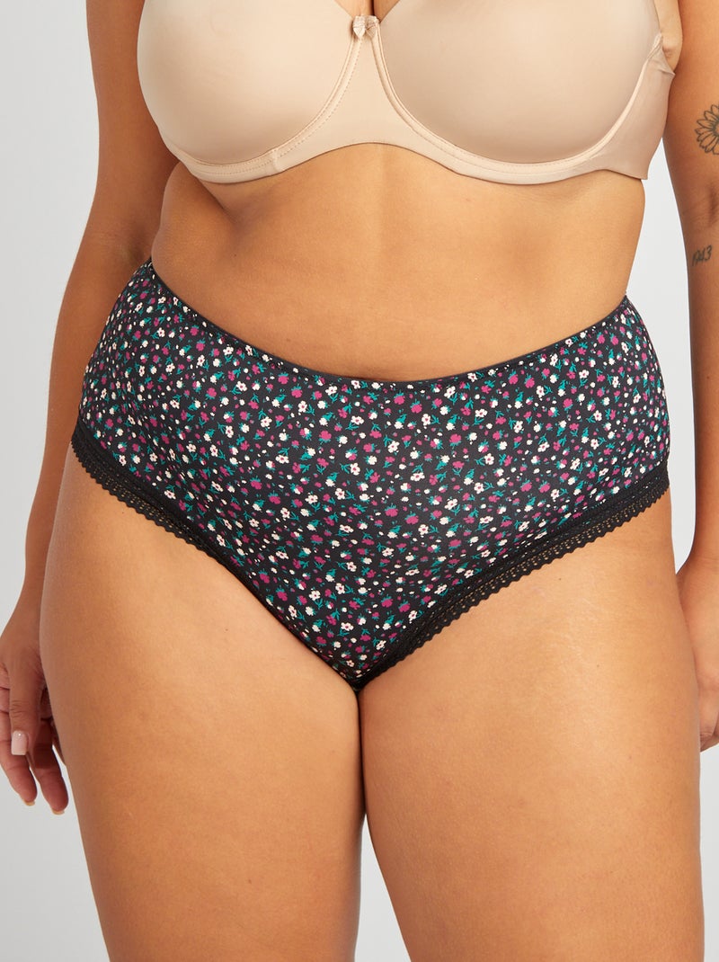 Set di 3 slip con stampa NERO - Kiabi