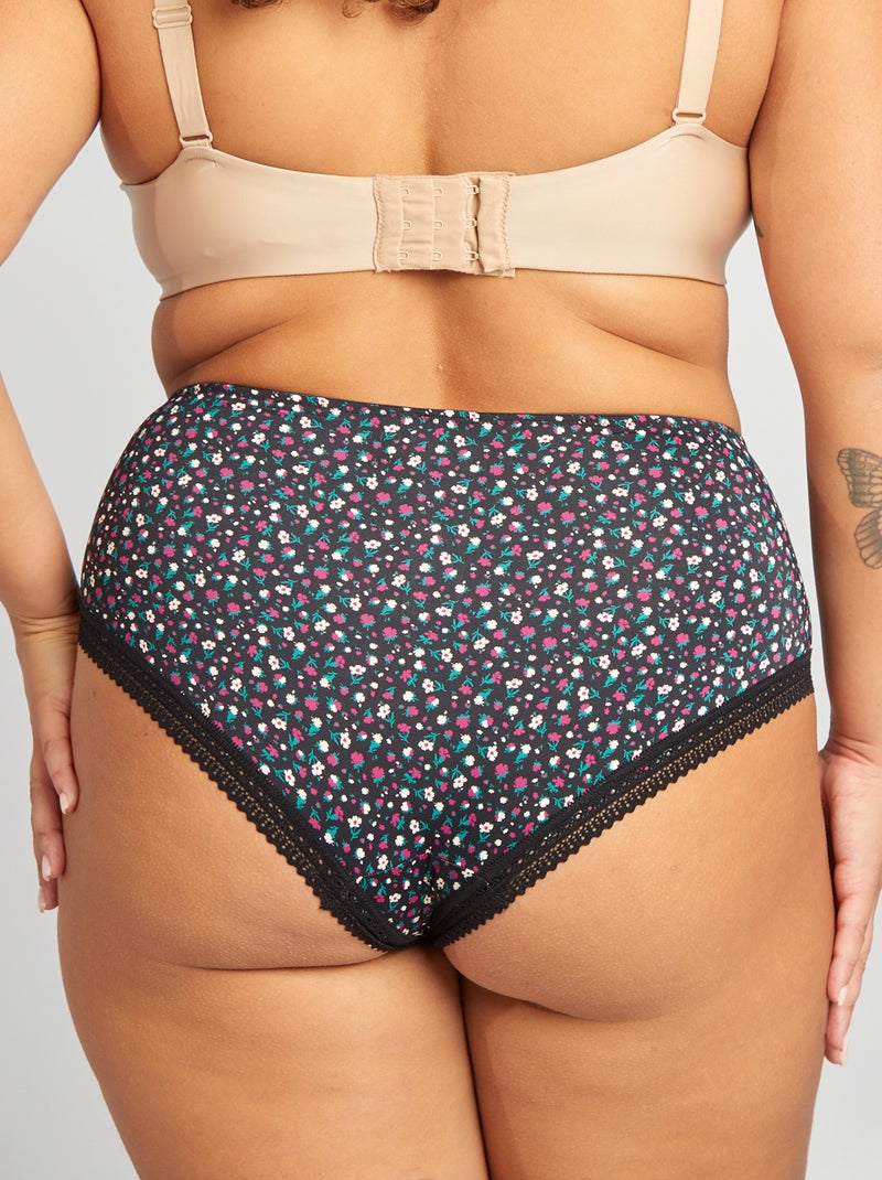 Set di 3 slip con stampa NERO - Kiabi