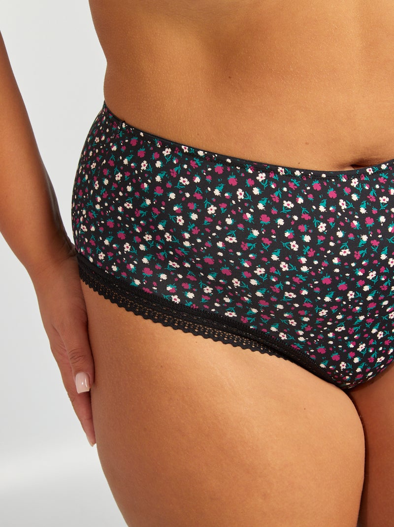 Set di 3 slip con stampa NERO - Kiabi