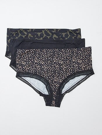 Set di 3 slip con stampa
