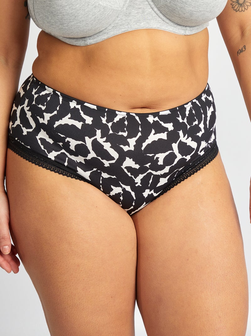 Set di 3 slip con stampa NERO - Kiabi