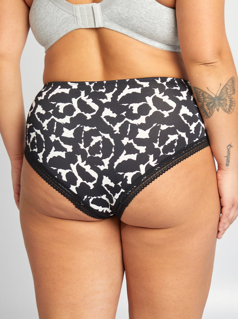 Set di 3 slip con stampa NERO - Kiabi