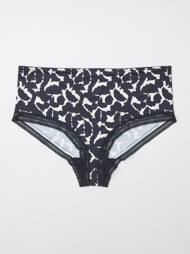 Set di 3 slip con stampa NERO - Kiabi