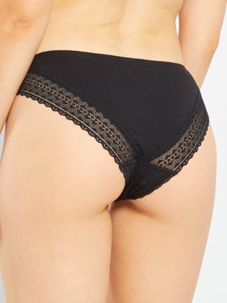 Confortevole Donna Pantalone Hipster Tasca In Cotone Boxer Donna - Foto 4