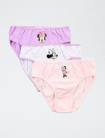 Set di 3 slip 'Disney' 'Minnie' in cotone