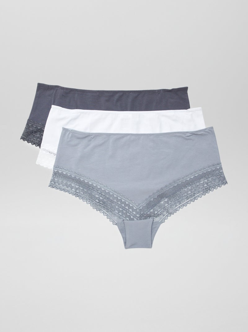 Set di 3 slip GRIGIO - Kiabi
