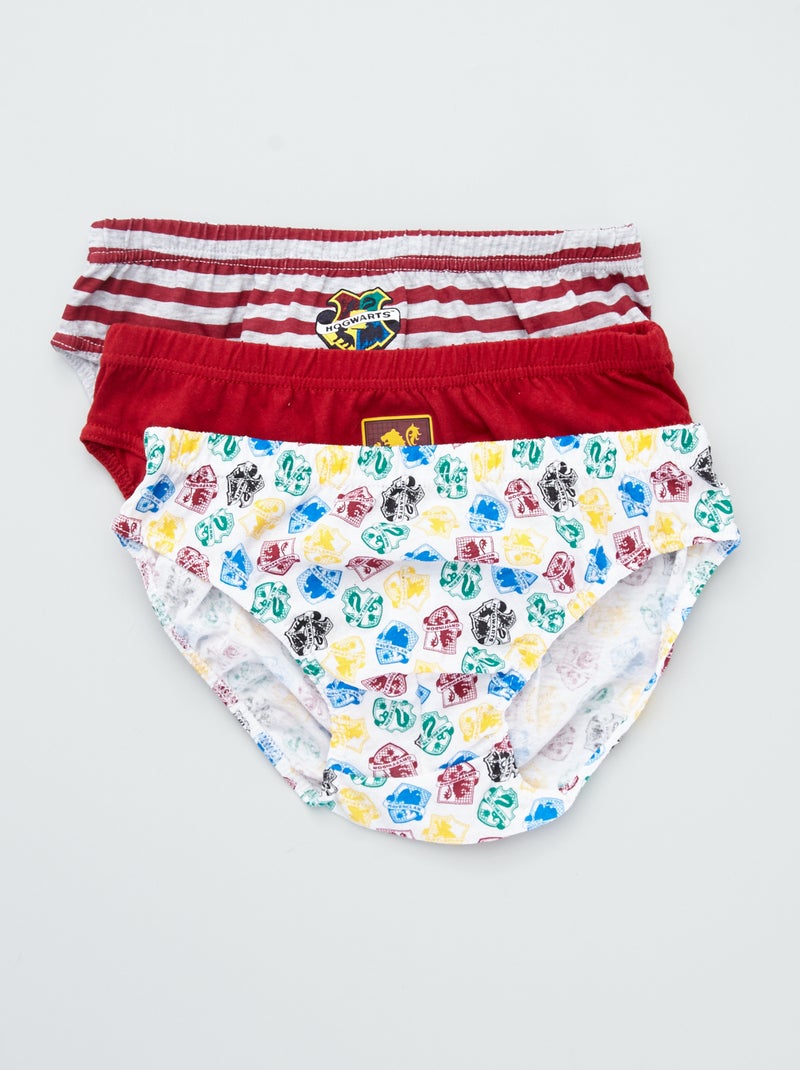 Set di 3 slip 'Harry Potter' ROSSO - Kiabi