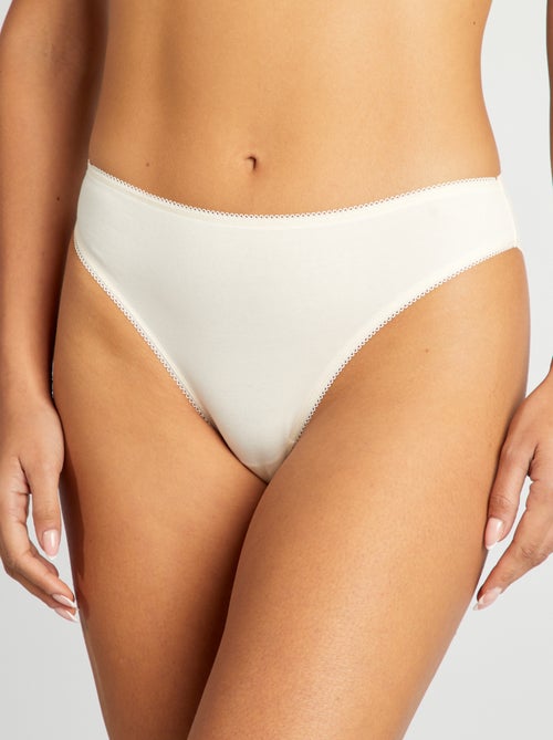 Set di 3 slip in cotone - Kiabi