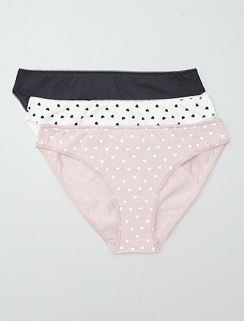 Set di 3 slip in cotone