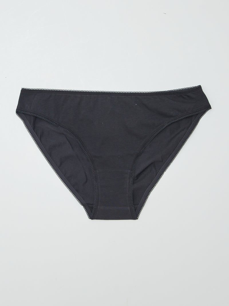 Set di 3 slip in cotone BIANCO - Kiabi