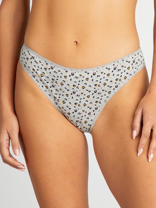 Set di 3 slip in cotone - Kiabi