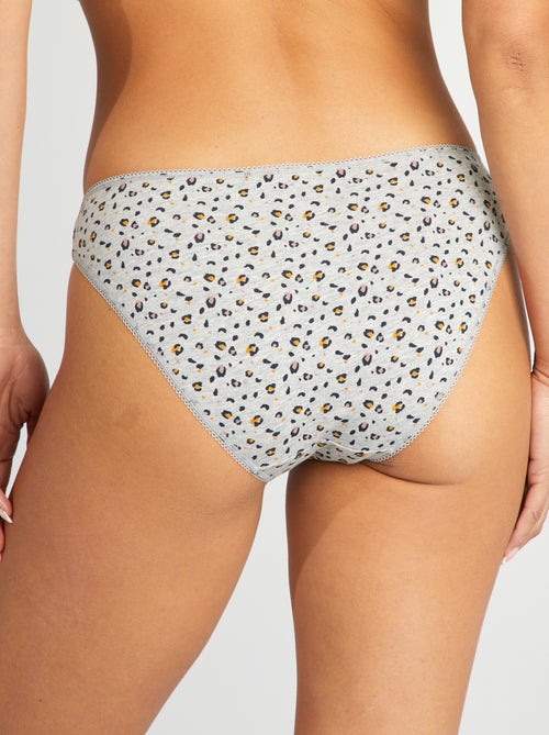 Set di 3 slip in cotone - Kiabi