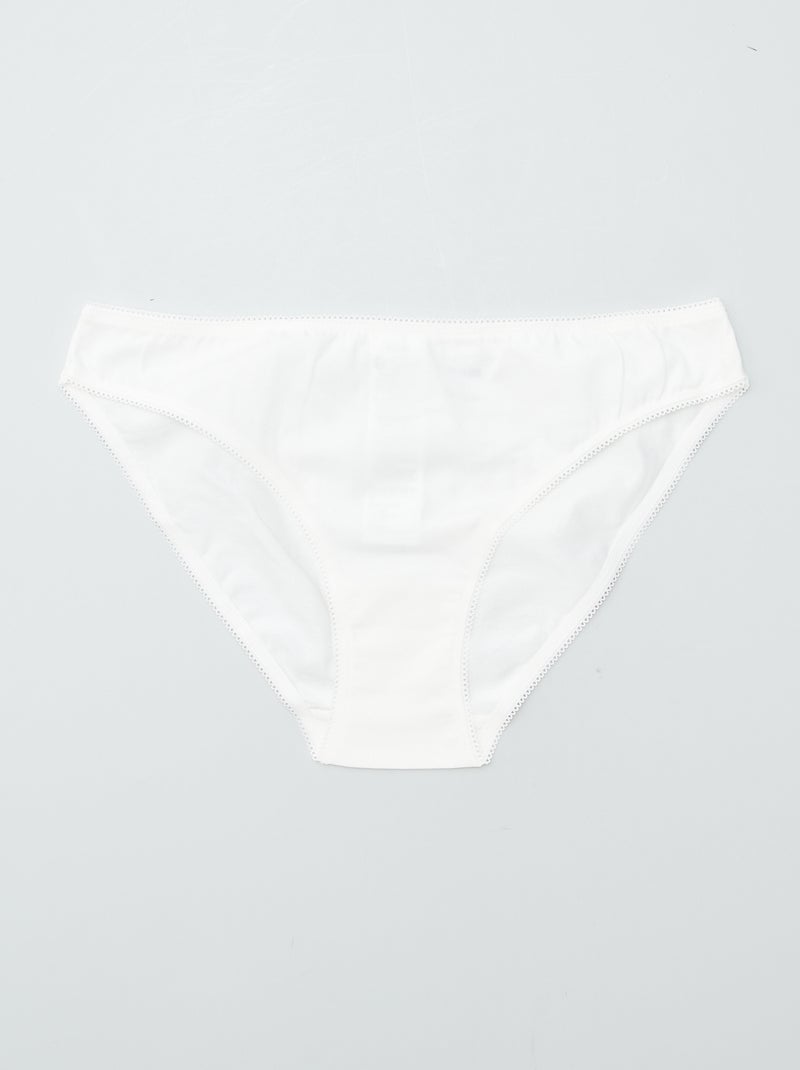 Set di 3 slip in cotone BLU - Kiabi