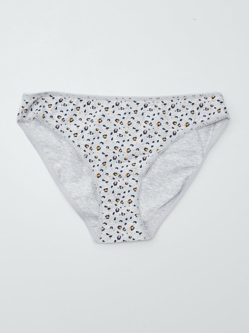 Set di 3 slip in cotone BLU - Kiabi