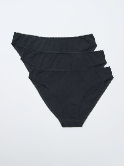 Set di 3 slip in cotone - Kiabi