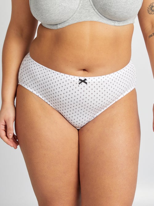 Set di 3 slip in cotone stretch - Kiabi