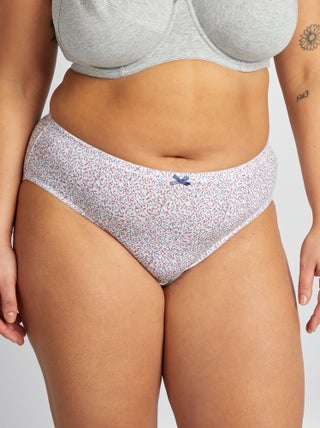 Set di 3 slip in cotone stretch