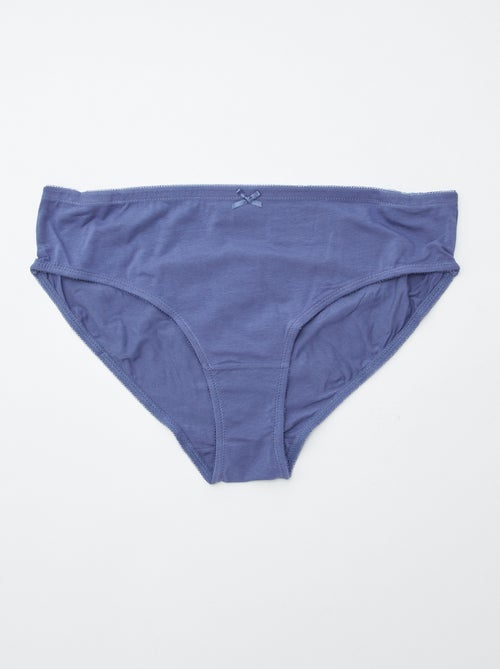 Set di 3 slip in cotone stretch - Kiabi