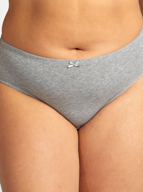 Set di 3 slip in cotone stretch - Kiabi