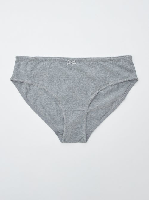 Set di 3 slip in cotone stretch - Kiabi