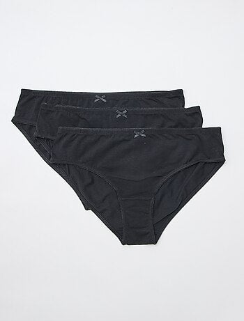 Set di 3 slip in cotone stretch