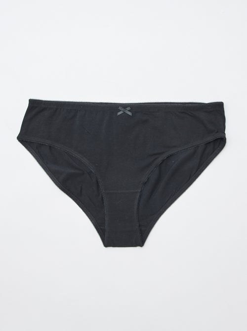 Set di 3 slip in cotone stretch - Kiabi Set di 3 slip in cotone stretch - Kiabi