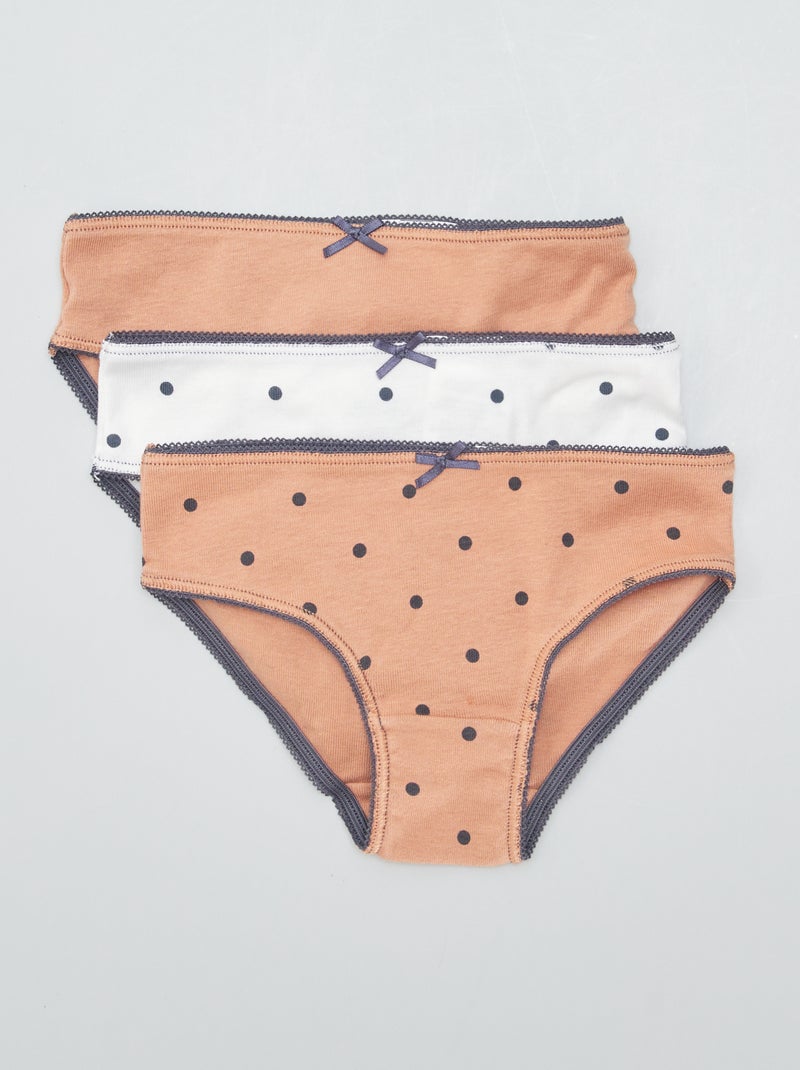 Set di 3 slip in jersey BIANCO - Kiabi