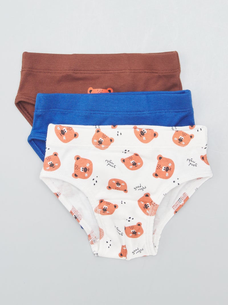 Set di 3 slip in jersey BIANCO - Kiabi