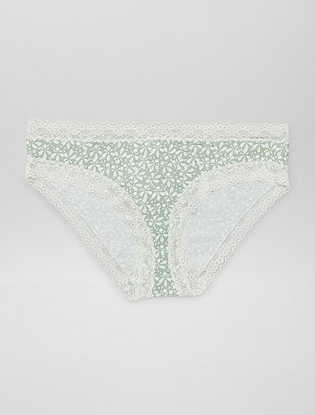 Set di 3 slip in pizzo