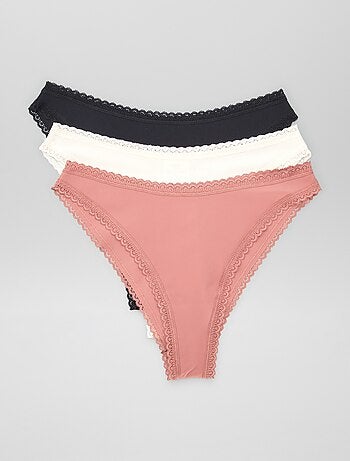 Set di 3 slip invisibili