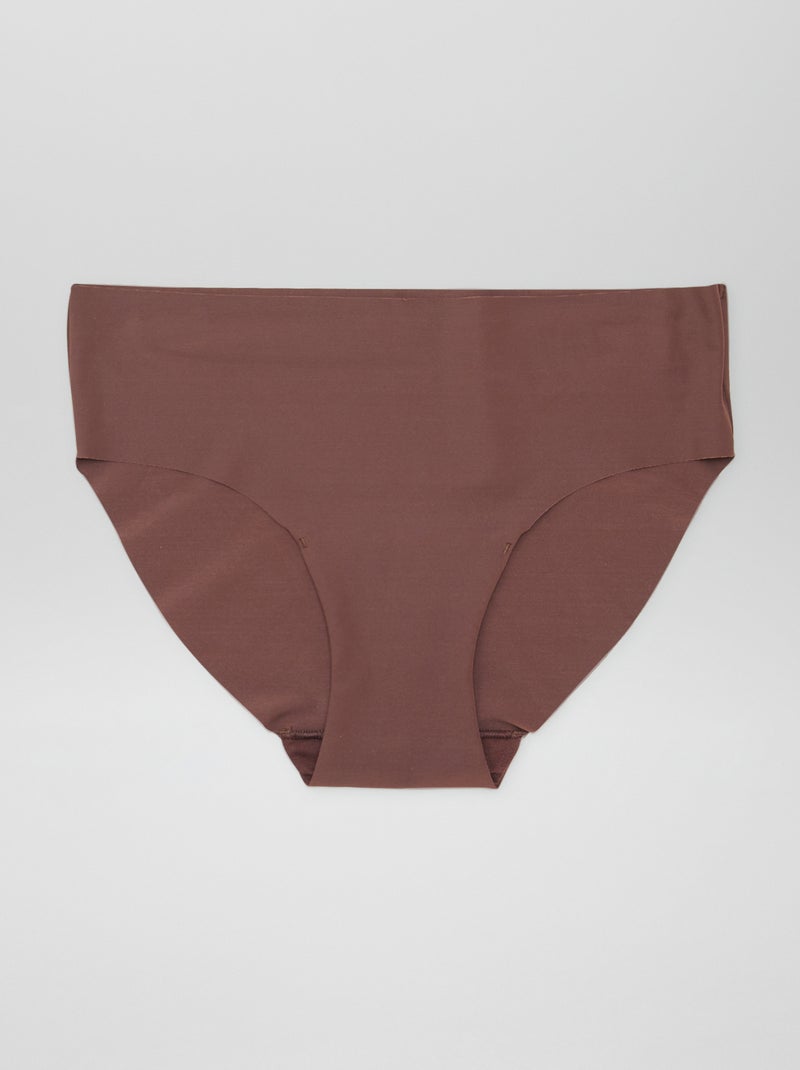 Set di 3 slip invisibili MARRONE - Kiabi