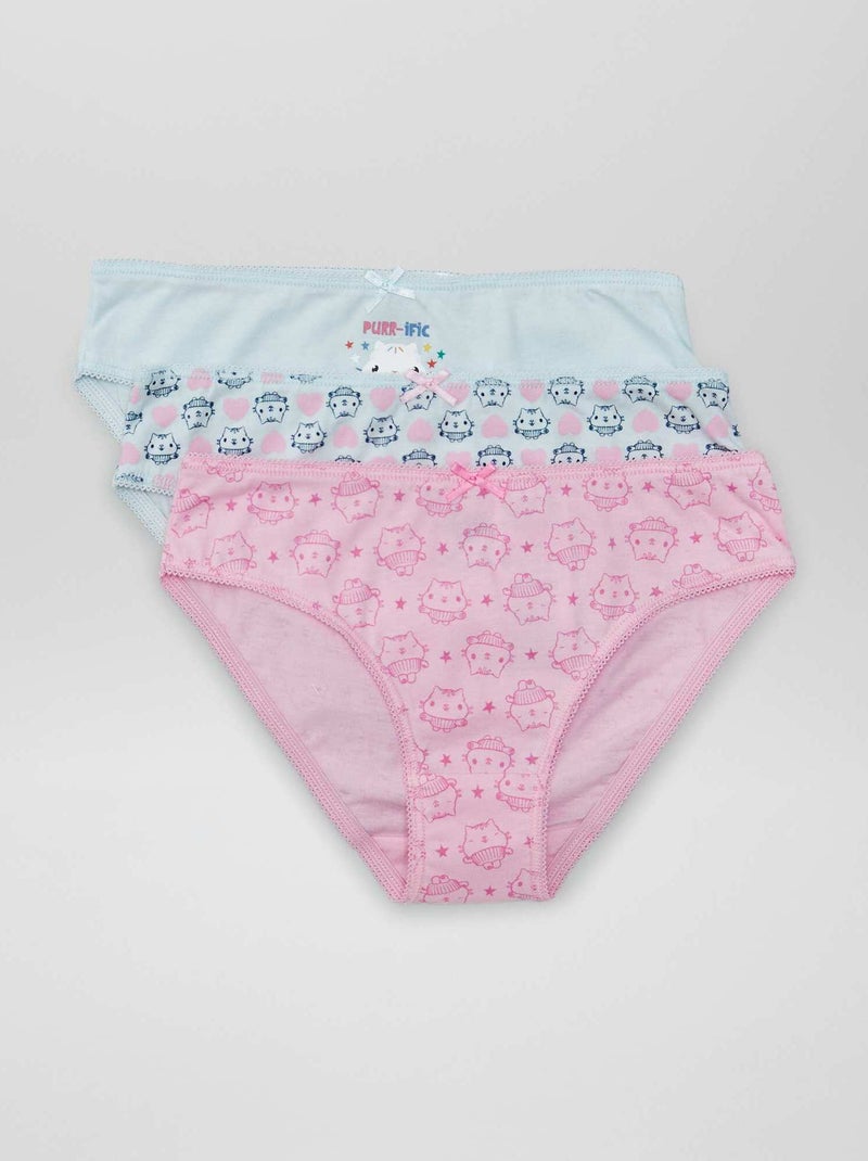 Set di 3 slip 'La casa delle bambole di Gabby' ROSA - Kiabi