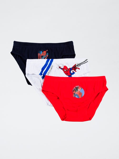 Set di 3 slip 'Marvel' Spiderman' in cotone - Kiabi