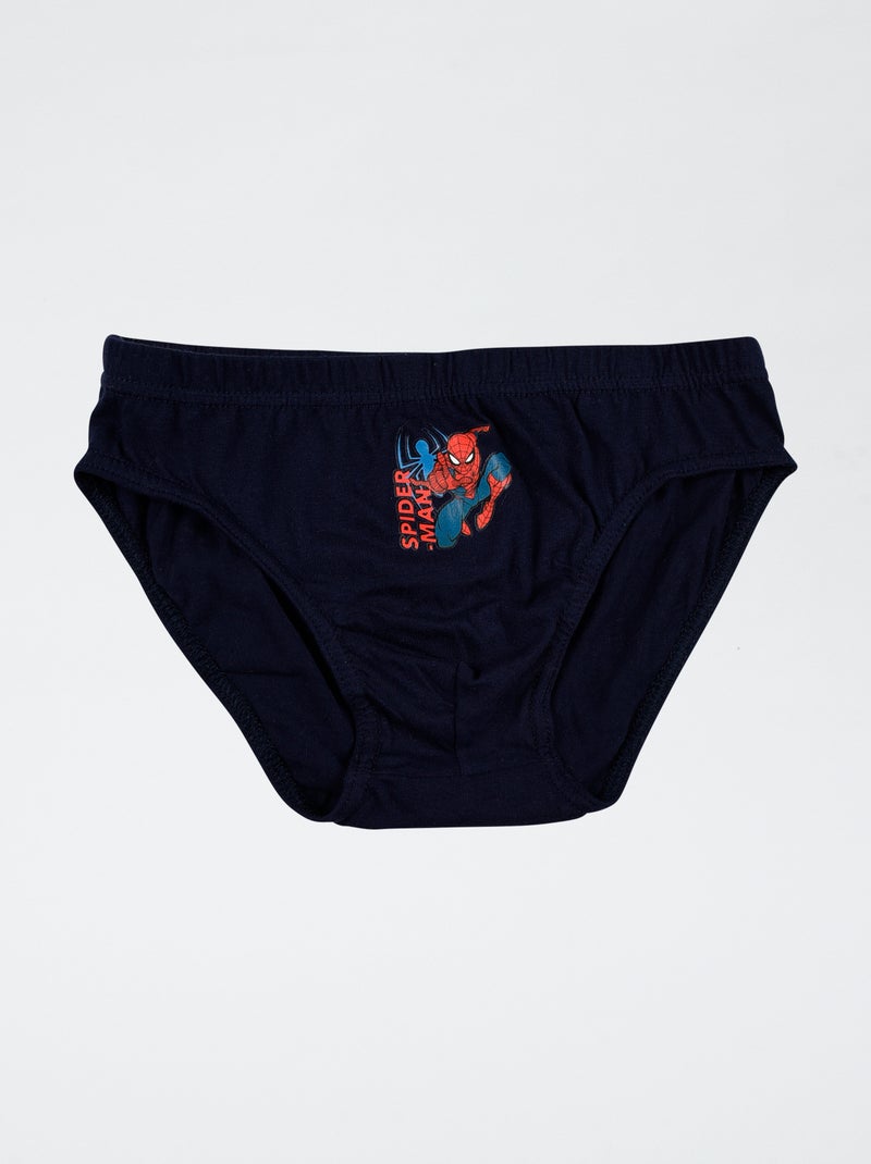 Set di 3 slip 'Marvel' Spiderman' in cotone Blu - Kiabi