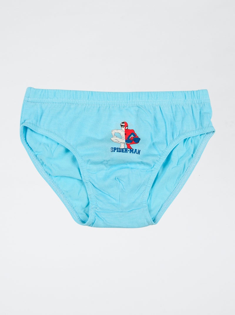Set di 3 slip 'Marvel' Spiderman' in cotone Blu - Kiabi