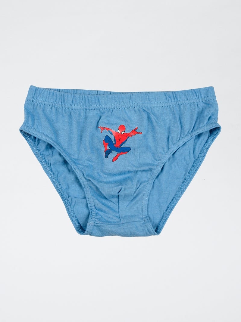 Set di 3 slip 'Marvel' Spiderman' in cotone Blu - Kiabi